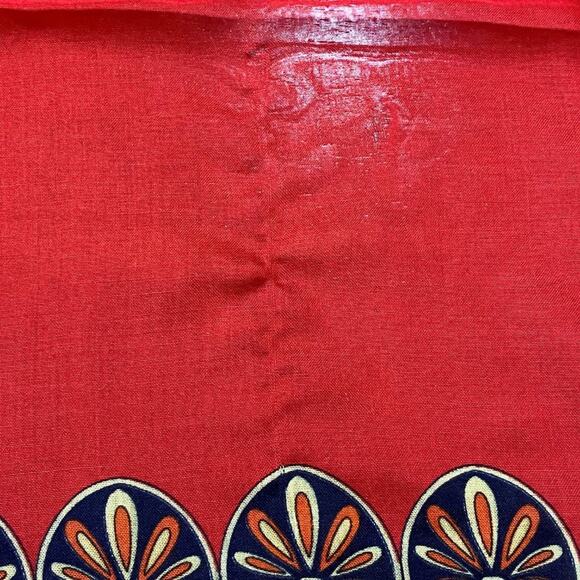 Firat Prenses Sheer Red Neck Scarf Made in Turkiye M013 L36" X W36" - Picture 10 of 10